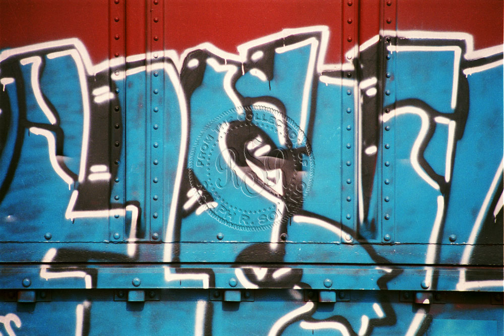 Azure Pain Boxcar Graffiti Picture