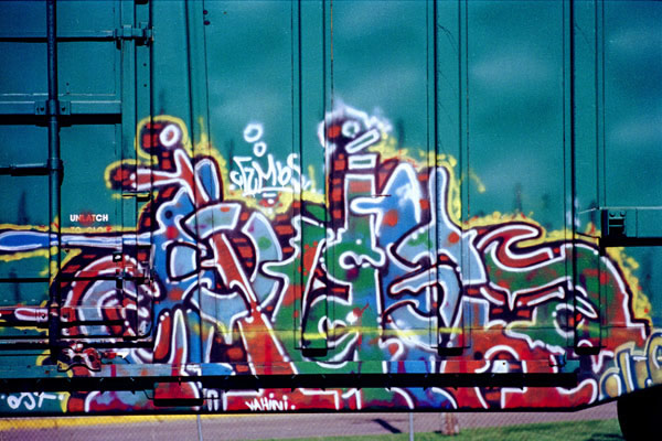 'City By The Bay' Boxcar Graffiti Photo
