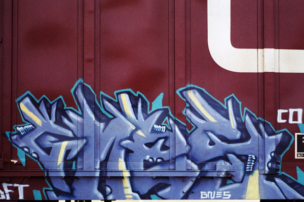'Creeps They Come' Boxcar Graffiti Photo