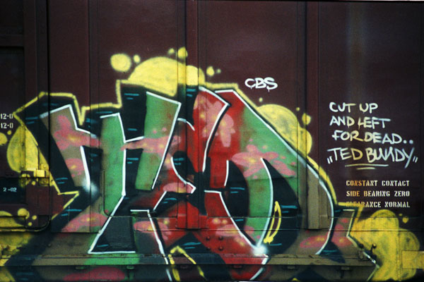 'City By The Bay' Boxcar Graffiti Photo