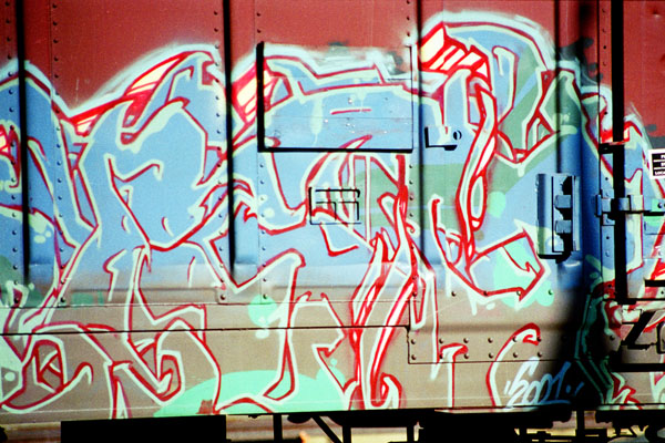 'Fledglings Transparent' Boxcar Graffiti Photo
