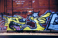 'Orkid Wulf' Boxcar Graffiti