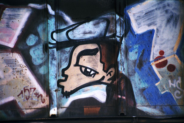'Puck' Boxcar Graffiti Photo