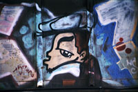 'Puck' Boxcar Graffiti
