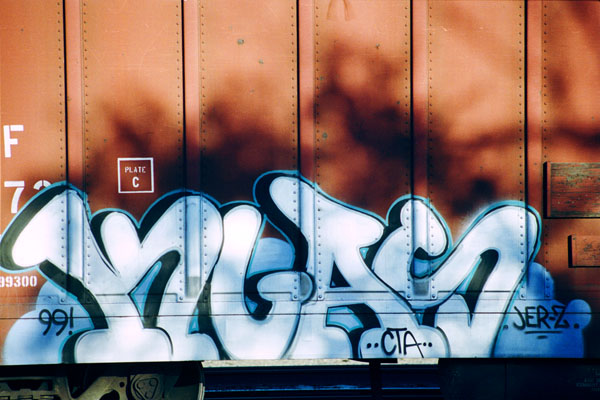 'Something Wicked This Way Comes' Boxcar Graffiti Photo