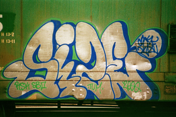 'Wallets 2 Hearts' Boxcar Graffiti Photo